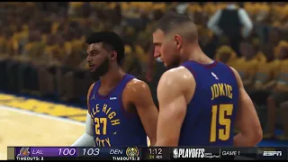 NBA 2K24 Full Gameplay: LAKERS vs NUGGETS | NBA 2K24 Playoffs PS4 Simulation