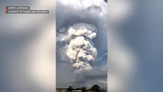 Timelapse of Taal Volcano spewing ash