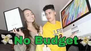 GIRLFRIEND DOES THE NO BUDGET SHOPPING CHALLENGE!!!