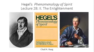 Hegel  Phenomenology of Spirit Lecture 28 II The Enlightenment