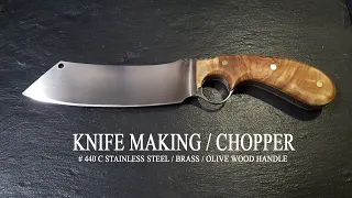 KNIFE MAKING / CHOPPER 수제칼 만들기 #62