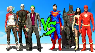Justice League VS Suicide Squad - GTA 5 Epic Battle