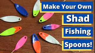 How To Make Your Own DIY Shad Fishing Flutter Spoons Step By Step!