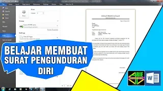 Belajar membuat surat pengunduran diri di Microsoft Word