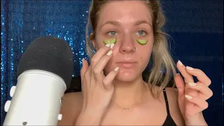 ASMR| Relaxing Facial Oil Massage W/ Close Whispering