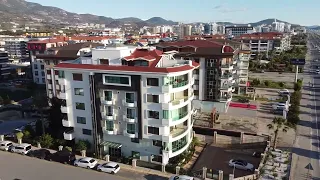 Обзор квартиры на первой линии, с видом на море, Аланья, Турция