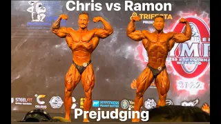 Cbum vs Ramon - final callout at the PREJUDGING of 2022 Classic Olympia