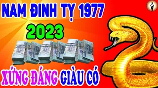 ĐINH TỴ 1977 Nam Mạng năm 2023 Hưởng Trọn Lộc Trời, Giàu Có Sung Túc Vẹn Toàn, Giàu Nứt Két