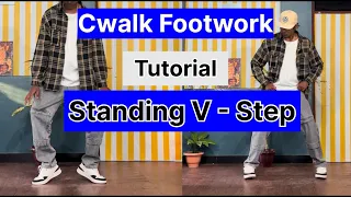 Easiest footwork in Cwalk / Cwalk tutorial | V step variation #cwalk #jddancetutorial #vstep