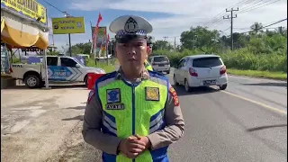Laporan live report Pos Pelayanan Rest Area Gunung Labuhan Polres Way Kanan