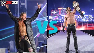 Seth Rollins VS Edge || Who Is Better? || Full Gameplay- WWE 2K23