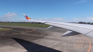 Takeoff Philippine Airlines Airbus A350-900 from NAIA to LONDON HEATHROW