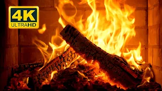 🔥 Cozy Fireplace 4K (12 HOURS). Fireplace with Crackling Fire Sounds. Fireplace Burning 4K