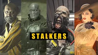 Jack Baker, Mr.X, Nemesis,  Lady Dimitrescu - STALKERS COMPARISON