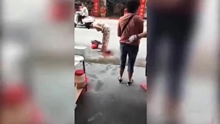 Woman GIVES BIRTH on street in China, while walking! 😮😮