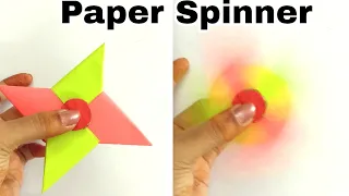 How To Make A Paper Fidget Spinner without Bearings | DIY | Paper Crafts