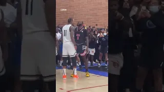 0131   LeBron James & DeMar DeRozan embarrass trash talker at Drew League!