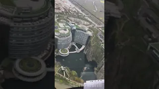 Shanghai's Underwater Quarry Hotel, China. #shorts #Subscribe