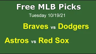 Free MLB Picks Today 10/19/21 MLB Playoff Winners Predictions