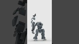 LEGO Mech  Stormbreaker 🤖 Satisfying Building Animation #shorts #legomech #legomoc