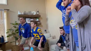 L.A Rams fans reaction to the win against bucs (Compil)