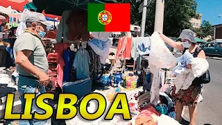 Increíble MERCADO CALLEJERO en Lisboa, PORTUGAL💸 😮 "Feira da Ladra" | VUELTALMUN