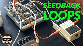 Feedback Loops with a Mixer and Two Pedals (Mackie 402-VLZ3, Boss DD-6, and MT-2) | Simon Hutchinson