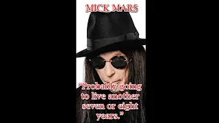 😢 Motley's Mick Mars "probably live 7 or 8 more years" - Crue's former guitarist on his health