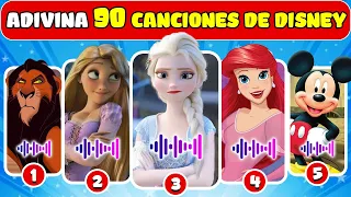 Adivina Las 90 Canciones de Disney🎶Canciones de Princesas de Disney🎤 Elsa,Ariel,Rapunzel|NT Adivinar