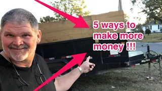 Five ways to increase the money you earn with a dump trailer