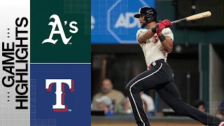 A's vs. Rangers Game Highlights (9/9/23) | MLB Highlights