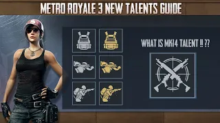 Metro Royale best talents guide part 2 | What’s Mk14 Talent !!??