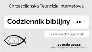 Codziennik biblijny, Słowo na dzień 20 maja 2021 r.