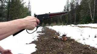 ✅out😳Winchester model 1892 mare’s leg 44 mag caliber with some 360 flip spinning #youtubevideos