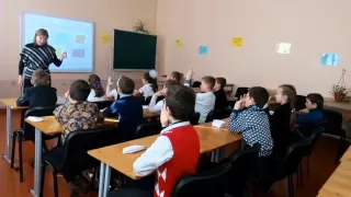 Відео уроку, який проводила вчитель  початкової школи  Градусова Ю В