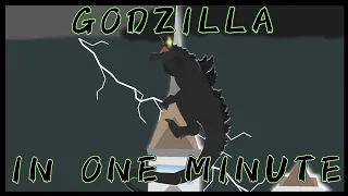 GODZILLA (1998) IN ONE MINUTE | stick nodes funny animation