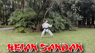 COMO FAZER KATA FAIXA VERMELHA KARATE HEIAN SANDAN