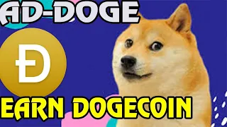 AD-DOGE заработок криптовалюты без вложений. 🛑 Best PTC site.