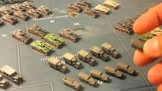 Painted German army miniatures Axis & Allies game.