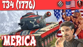 WOT Blitz T34 1776 Review and Guide American Tier 8 Heavy | World of Tanks Blitz