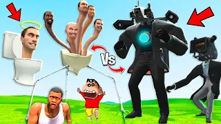 MERGE SKIBIDI TOILET MONSTER and CAMERAMAN into SPEAKERMAN | NOOB vs PRO vs HACKER | CHOP FRANKLIN