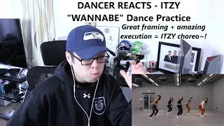 DANCER REACTS - ITZY "WANNABE" Dance Practice REACTION