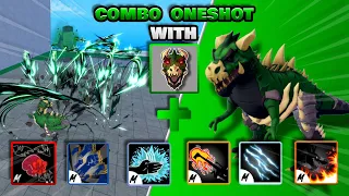 T-Rex Combo One Shot With All Melee | Blox Fruits update 20