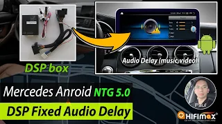 Mercedes Benz NTG 5.0 Android GPS screen Audio /Sound Delay Fixed by DSP Box, DSP connect & setup!