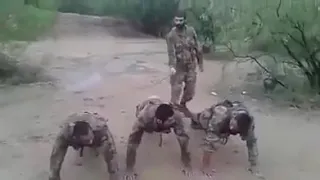 Pakistan Army New Soldier crying during punishment