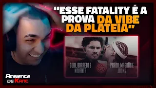 KANT REAGE A (FATALITY DA NOITE) GURI, BARRETO E NOVENTA X PRADO, MAGRÃO E JHONY | Ambiente de Kant