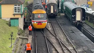 Farewell, cross country ￼ HST, leaving Swanage