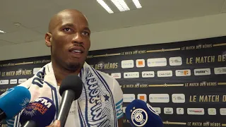 Didier Drogba heureux du succès du "Match des héros" à Marseille