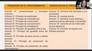 La Importancia de los Principios en el Sistema Acusatorio" por la Mtra. Betzabé Ramírez.