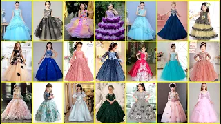 Little Girl Princess Style Ball Gown Dresses Collection 2022 | Floral Dress for Kids